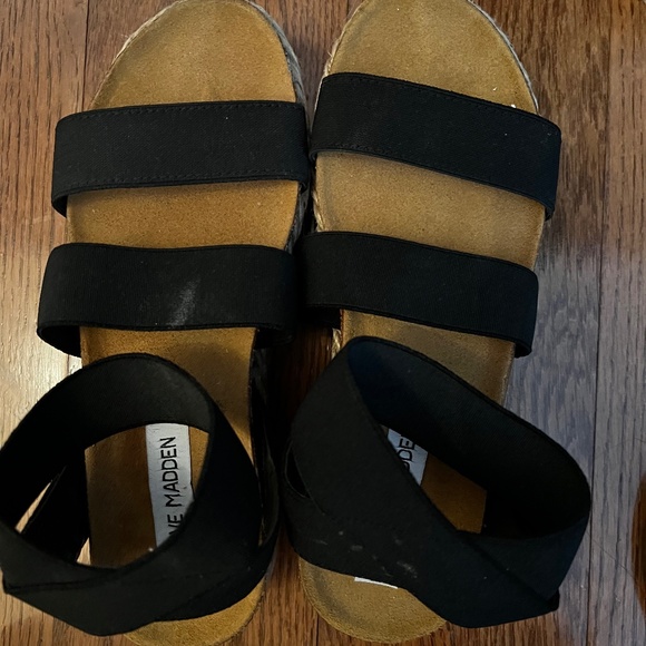 Steve Madden Kimmie Black Espadrilles - Picture 1 of 2